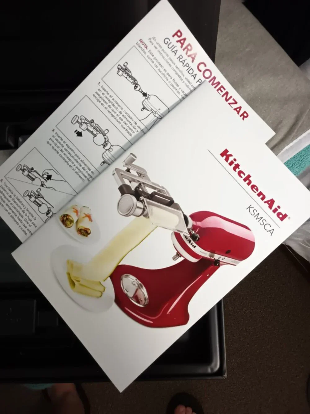 KitchenAid Red Vegetable Sheet Cutter Stand Mixer Attachment